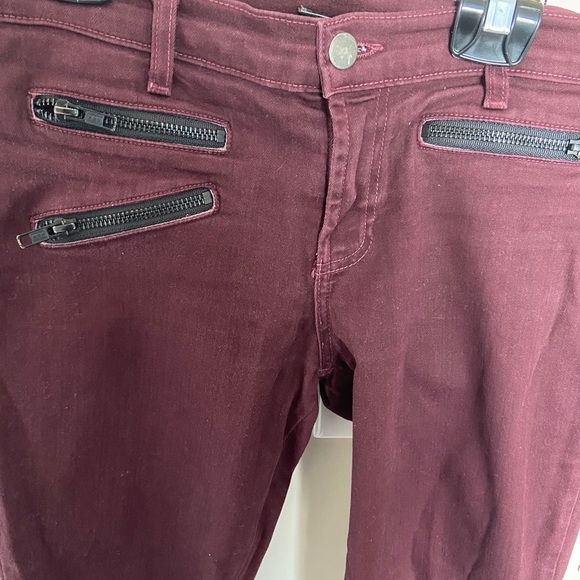 JBrand Zoey Triple Zip Skinny Jeans in Lava - Picture 3 of 6